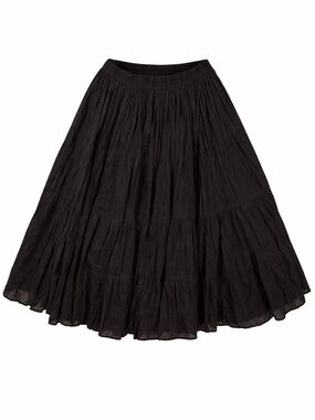 Women’s Black Tiered Maxi Skirt